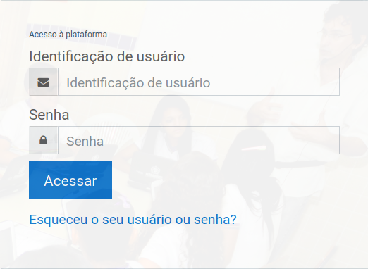 login e senha