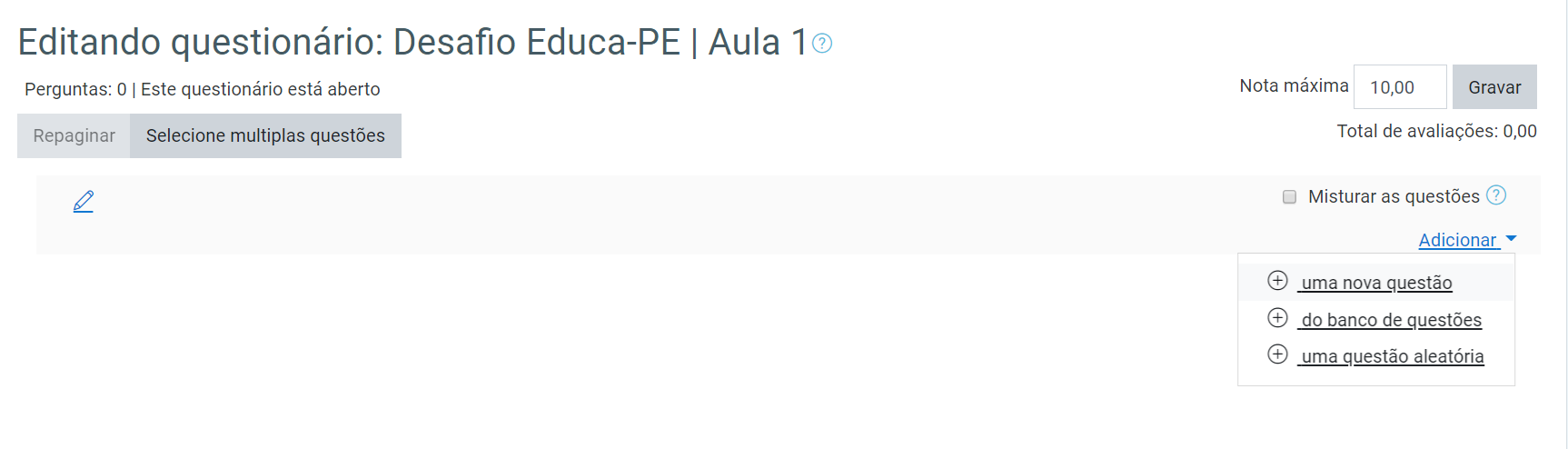 questão